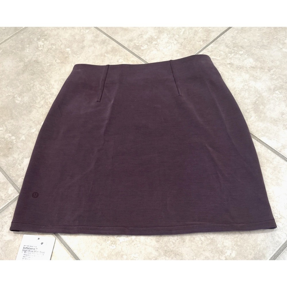 NWT Lululemon Softstreme High-Rise Mini Skirt Purple Sz XS Tennis Pickleball